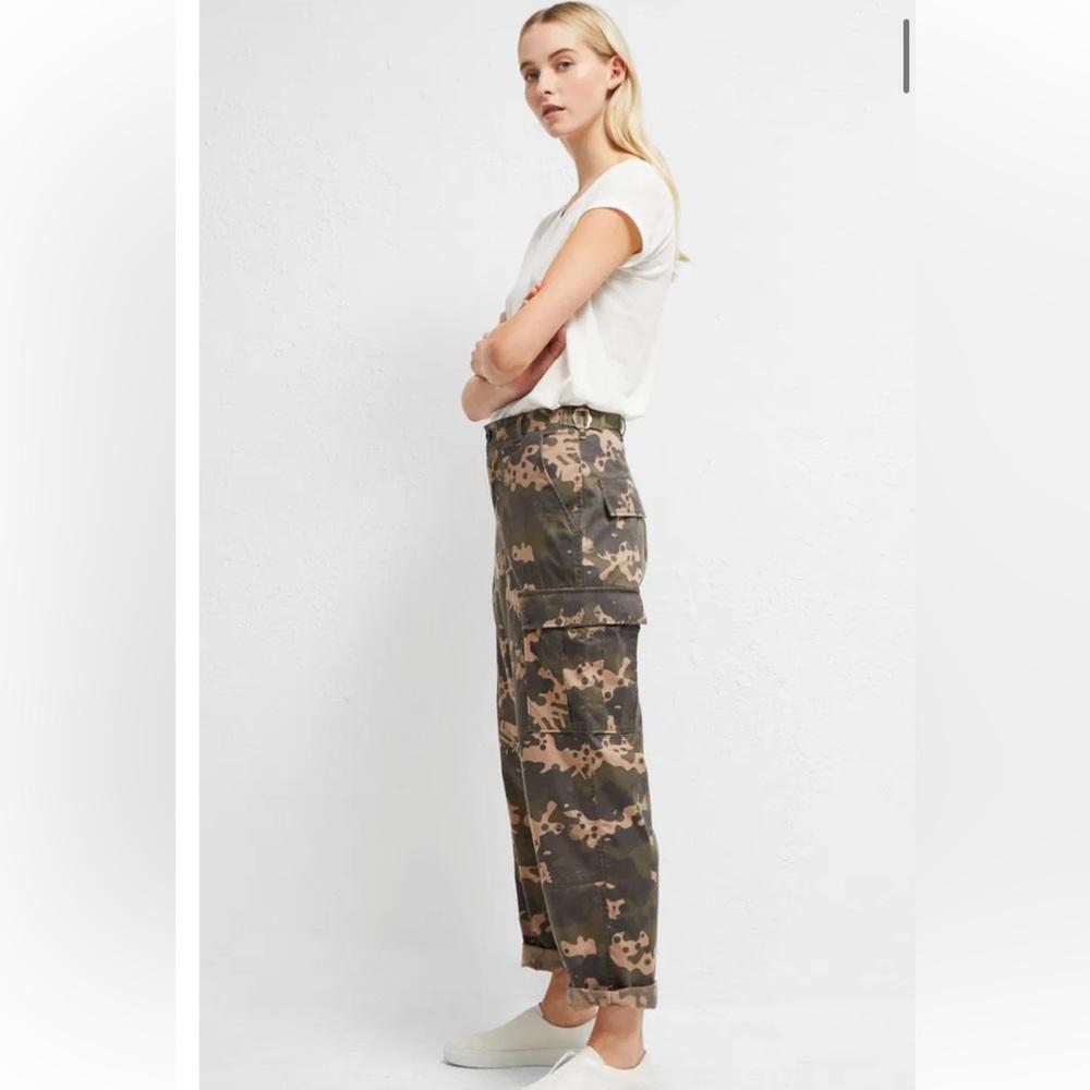 FRENCH CONNECTION Carri Camo Cargo Trousers - Picture 2 of 10